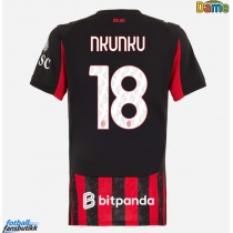 AC Milan Christopher Nkunku #18 Hjemmedrakt Dame 2025-26 Kortermet